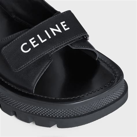 celine black bnatural platform sandals straw|WOMEN'S LUXURY BLACK SANDALS .